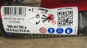 HILTI HIT-RE500 V3 RESIN, 500ml/890g 8er Pack #2123406 - Bild 1 von 3
