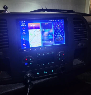 8"Android Car Radio CarPlay GPS For Chevy Silverado 1500 2500HD 3500HD 2009-2012 - Image 1 of 4