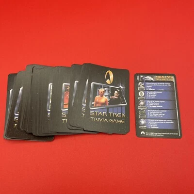 Juego de 9 cartas Star Trek Trivia 2000 piezas de hojalata 75 espacio profundo púrpura excelente Foto 1 de 4
