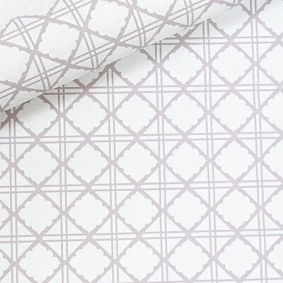 5 x Rolls Graham & Brown Diane Purple Lilac Geometric Diamond Vinyl Wallpaper - Image 1 of 4