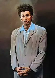 Seinfeld The Kramer Painting *FRAMED* CANVAS ART - 24x16" - Picture 1 of 1