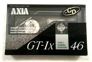 AXIA GT-Ix 46 Vintage Audio Cassette Cinta en Blanco Sellada Hecho en Japón Tipo I v 1 - Imagen 1 de 2