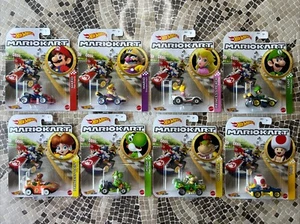 Hot Wheels Die Cast Mario Kart; Lot Of 8; Complete Set - Picture 1 of 7