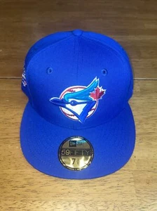 new era 59fifty 7 3/8  Toronto Blue Jays Baseball Cap Blue 🔥 Brand New - Picture 1 of 4