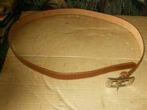 Talbots Ladies Brown Genuine Leather Belt Made in ltaly, Size Large 30-32" Used. - Bild 1 von 3