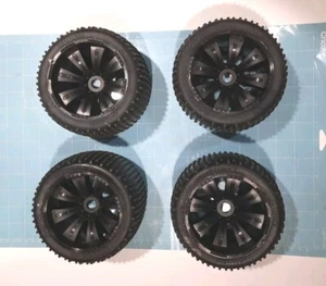 Axial Cubez Wheels 3.8" 17mm Hex Rc Truck Truggy Wheels Set of Four - Picture 1 of 8