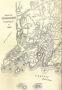 Greenwich CT 1942 Maps with Homeowners Names Shown - Picture 1 of 3