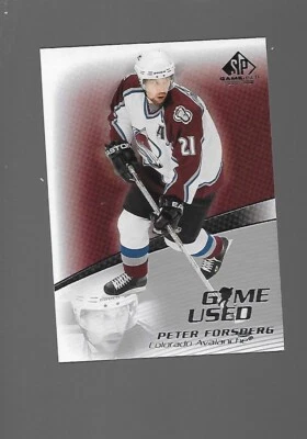 2003-04  Peter Forsberg, Upper Deck SP Game-Used Edition - Image 1 of 2