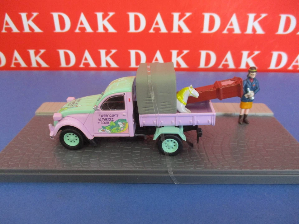 Die cast 1/43 Modellino Auto Citroen 2CV AKS 400 Pick-Up Rigattiere - Immagine 1 di 4