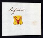 18. Jh. Krafftshover Kraftshofen Manuskript Wappen manuscript coat of arms
