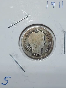 1911 Friseur Dime Silber - Bild 1 von 2