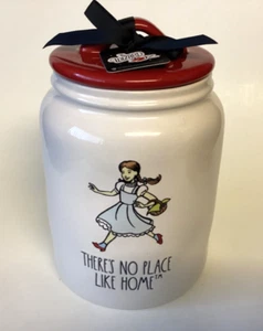 Rae Dunn The Wizard of Oz Dorothy No Place Like Home Canister Red Lid 8”H x 5”W - Picture 1 of 9