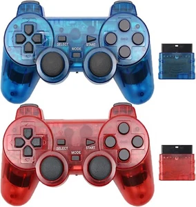 Hovlian Wireless Controller for PS2,Built-in Dual Vibration 2.4G Gamepad Joystic - Picture 1 of 13