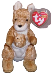 TY Beanie Baby - WILLOUGHBY the Kangaroo (7 Inch) NEW MWMTs Plush Stuffed Toy - Picture 1 of 9