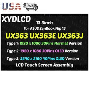 for ASUS ZenBook Flip 13 UX363 UX363E UX363J LCD Touch Screen Digitizer Assembly - Picture 1 of 8