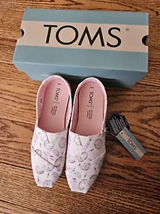 New TOMS Alpargata Hedgehogs Slip On Womens Flats Casual Size 6 36.5 NIB - Picture 1 of 3