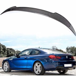 Carbon Fiber For BMW 6-Series F13 Coupe V Look REAR TRUNK SPOILER 640i 650i - Picture 1 of 6