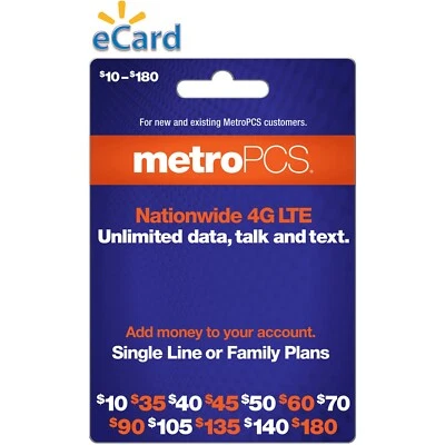 METRO PCS  $30 Prepaid Refill  Fast Direct Refill to your MetroPCS Mobile number - Image 1 of 2