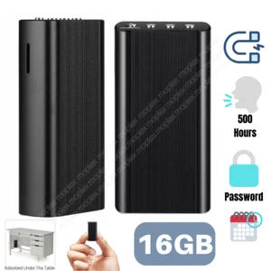 Mini Spy Audio Recorder Voice Activated Office Listening Device MP3 Player 16GB - Picture 1 of 12