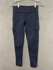 Athleta Girl Polartec Stash Tight Large 12 Blue Leggings Kids Polyester - Picture 1 of 4