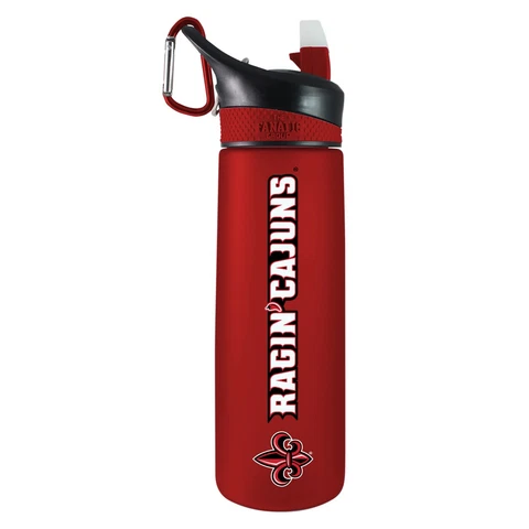 Louisiana Ragin Cajuns Personalized Tritan Sport Water Bottle-Customizable Cover