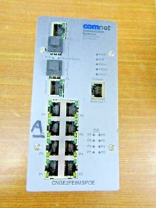 🔥COMMUNICATION NETWORKS COMNET CNGE2FE8MSPOE 2 / 8 PORT HARDENED SWITCH - Picture 1 of 7