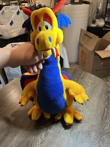 Figura de Peluche Dragón Grande de 20 Pulgadas Años 2000 De Colección Rara Sin Etiqueta - Imagen 1 de 4