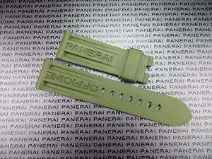 24 mm Authentisch Panerai Original Gummi Faltarmband Grün Taucheruhr Band X - Bild 1 von 6