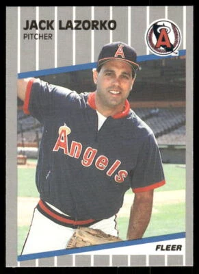 1989 Fleer #482 Jack Lazorko Glossy - NM+ - Image 1 of 2