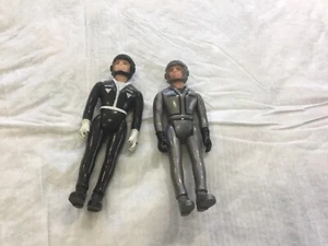 Laser Force Vintage 1983 Silver & Black Suit Pilot Action Figuren Lot Gay Toys - Bild 1 von 4