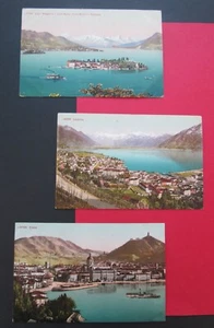 Early 1900s Italy + Swiss Postcards (3) LOCARNO/Lago Maggiore Isola Bella /COMO - Picture 1 of 2