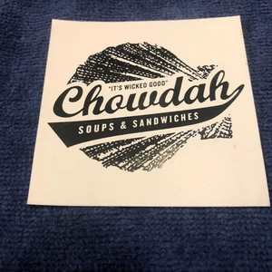 Pegatina Chowdah It's Wicked Good Sopas y Sándwiches - Imagen 1 de 3