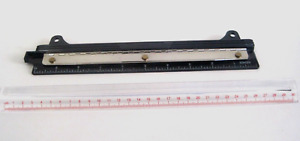 Vintage Lot of 2 Rulers: ACCO 10" 3 Hole Punch Fits Binder Carson Magnifying 8"