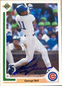 George Bell Upper Deck 1991 autografato #742 - Foto 1 di 1
