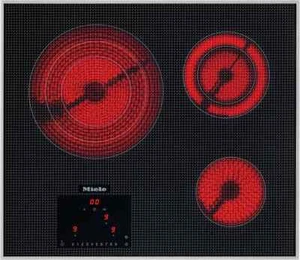 Miele KM5820BL 24" Electric Cooktop Black Glass Stainless Trim NEW - Picture 1 of 1