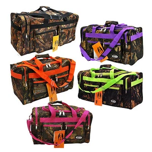 "E-Z Roll" Tree Camouflage Duffel Bag/Sports Bag/Outdoor Bag/Travel Bag-5 colors - Picture 1 of 60