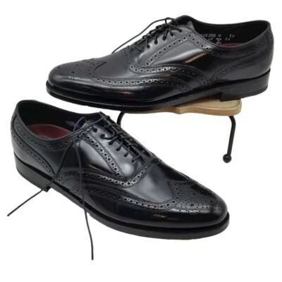 Florsheim Men's Black Patent Leather Front Lace, Dress Shoe Sz. 9.5B Brogue NEW - Image 1 of 4