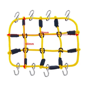 For 1:24 RC Crawler Car SCX24 Model Car Elastic Luggage Roof Rack Net W/ Hook US - Picture 1 of 15