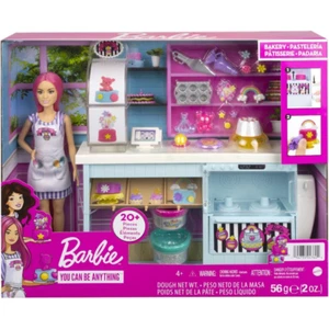 Barbie Bakery Playset with 20+ Pieces inc Kitchen and Cooking Utensils Mattel - Picture 1 of 1
