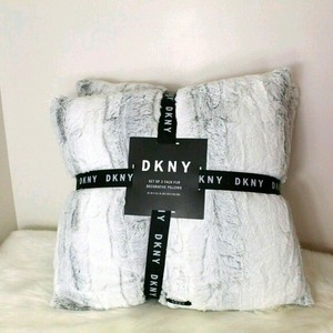 dkny snow leopard pillow