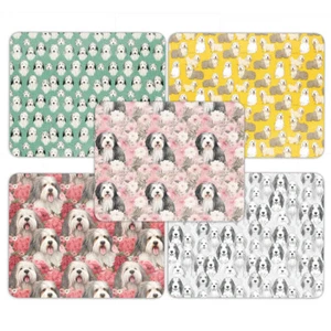 MOUSE PAD DESK MAT ANTI-SLIP|OLD ENGLISH SHEEPDOG PUPPY DOG CANINE PATTERN #A1 - Picture 1 of 16