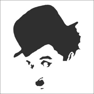 adesivo prespaziato Charlie Chaplin pre-spaced sticker autocollant aufkleber - Imagen 1 de 1