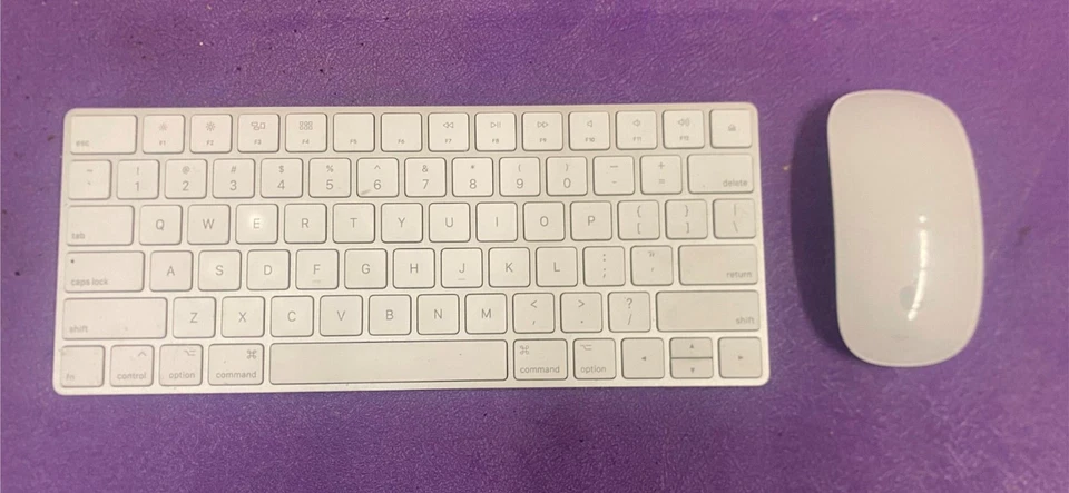 Apple A1644 Wireless Magic Keyboard 2 MLA22LL/A & A1657 Magic Mouse 2 MLA02LL/A - Image 1 of 4