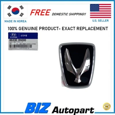 GENUINE⭐REAR TRUNK EMBLEM MARK ASSY FOR 2011-2014 HYUNDAI EQUUS OE # 86330-3N000 Foto 1 de 4