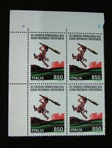 1996 Italy Block Of 850 Lire Congress Of Prehistoric Sciences MNh** 6p - Picture 1 of 1