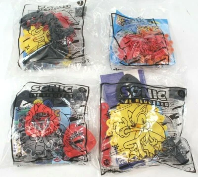 Lote De 4 Juguetes Diferentes Sonic The Hedgehog De Subway Números 1, 2, 3, 4 Nuevos Foto 1 de 4