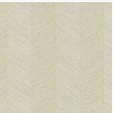 Designer Wallpaper Beige Chevy Hemp By Questex Lot Of 2.  - Image 1 of 4