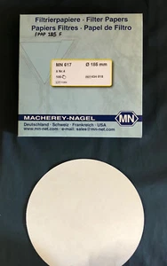 FILTER PAPERS round 185mm FAST speed 100/box MACHEREY NAGEL Germany-high quality - Picture 1 of 1
