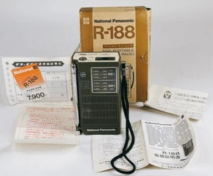 National Panasonic R-188 Vintage Radio NSB Portable Radio Crystal Tuning Japan - Picture 1 of 17