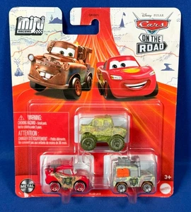 IVY Margaret Motorray CRYPTID BUSTER McQ Pixar Cars MINI RACERS 3er Pack ON THE ROAD - Bild 1 von 9